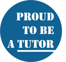Proud to be a tutor blau